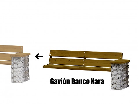 Xara Bench Gabion Extension